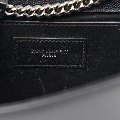Saint Laurent Grain De Poudre Small Monogram Kate Satchel Black 6 of 14