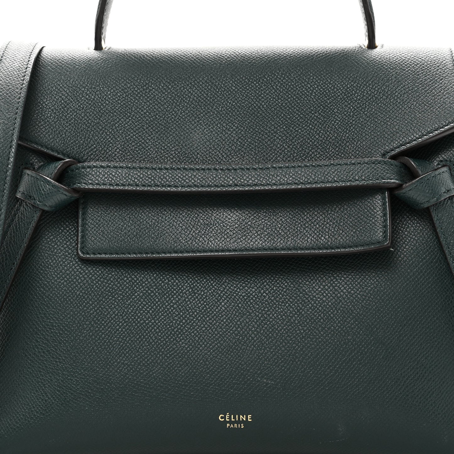Grained Calfskin Micro Belt Bag Amazone