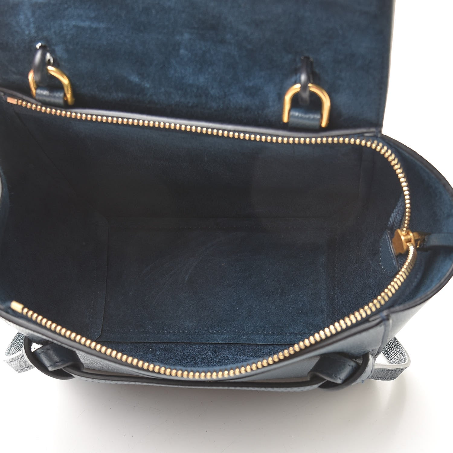 Celine Baby Grained Calfskin Nano Belt Bag Abyss Blue 5 of 10