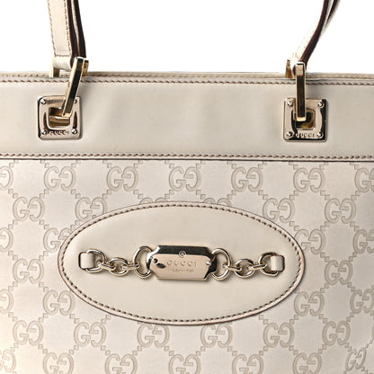Gucci Guccissima Small Punch Tote Off White 8 of 10