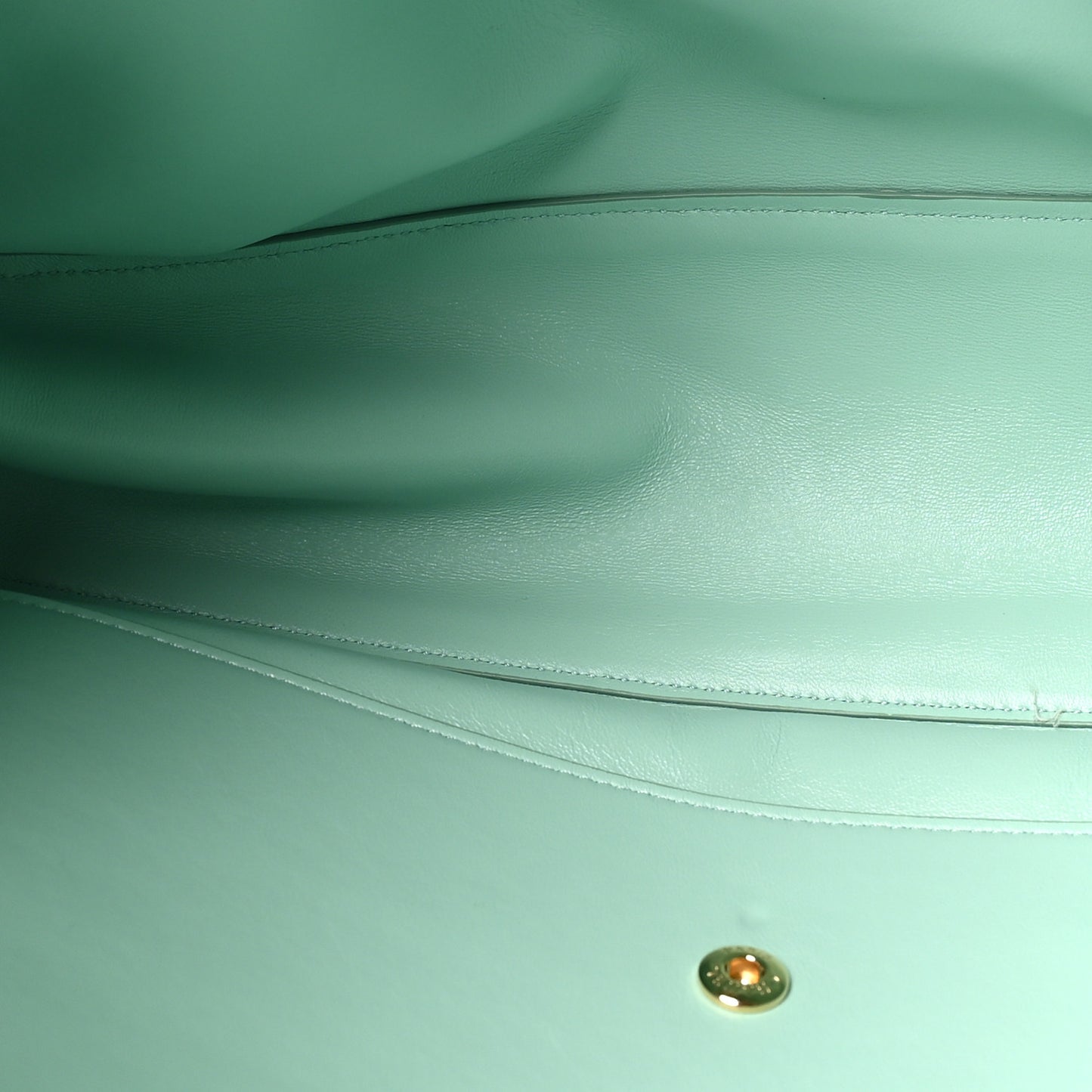 Suede Calfskin Small Souplissimo Maxi Flap Green