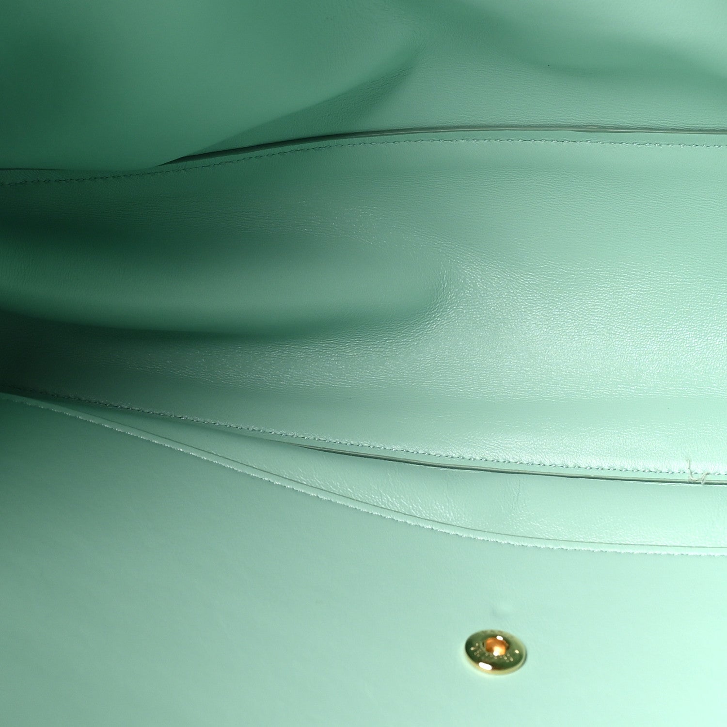 Chanel Suede Calfskin Small Souplissimo Maxi Flap Green 5 of 10