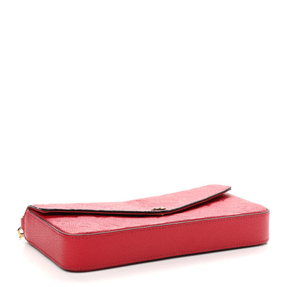 Louis Vuitton Empreinte Pochette Felicie Chain Wallet Scarlet 5 of 10