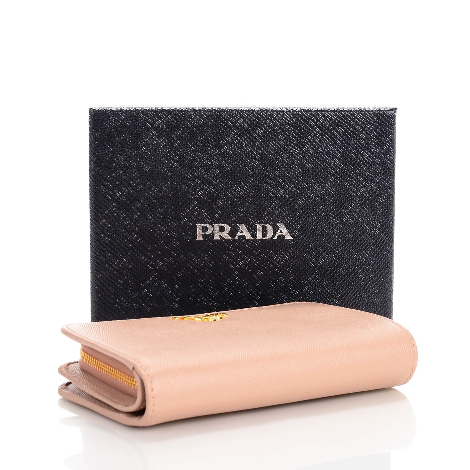 Prada Saffiano Metal Compact Wallet Cammeo 4 of 8