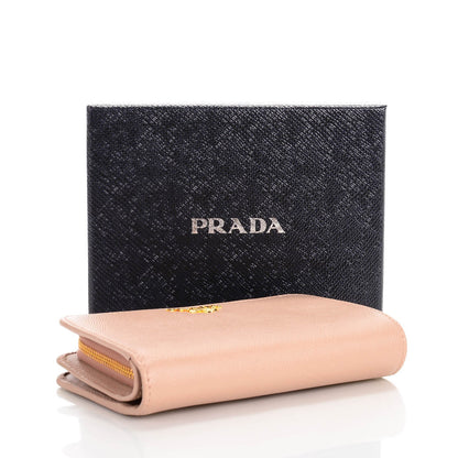 Prada Saffiano Metal Compact Wallet Cammeo 4 of 8