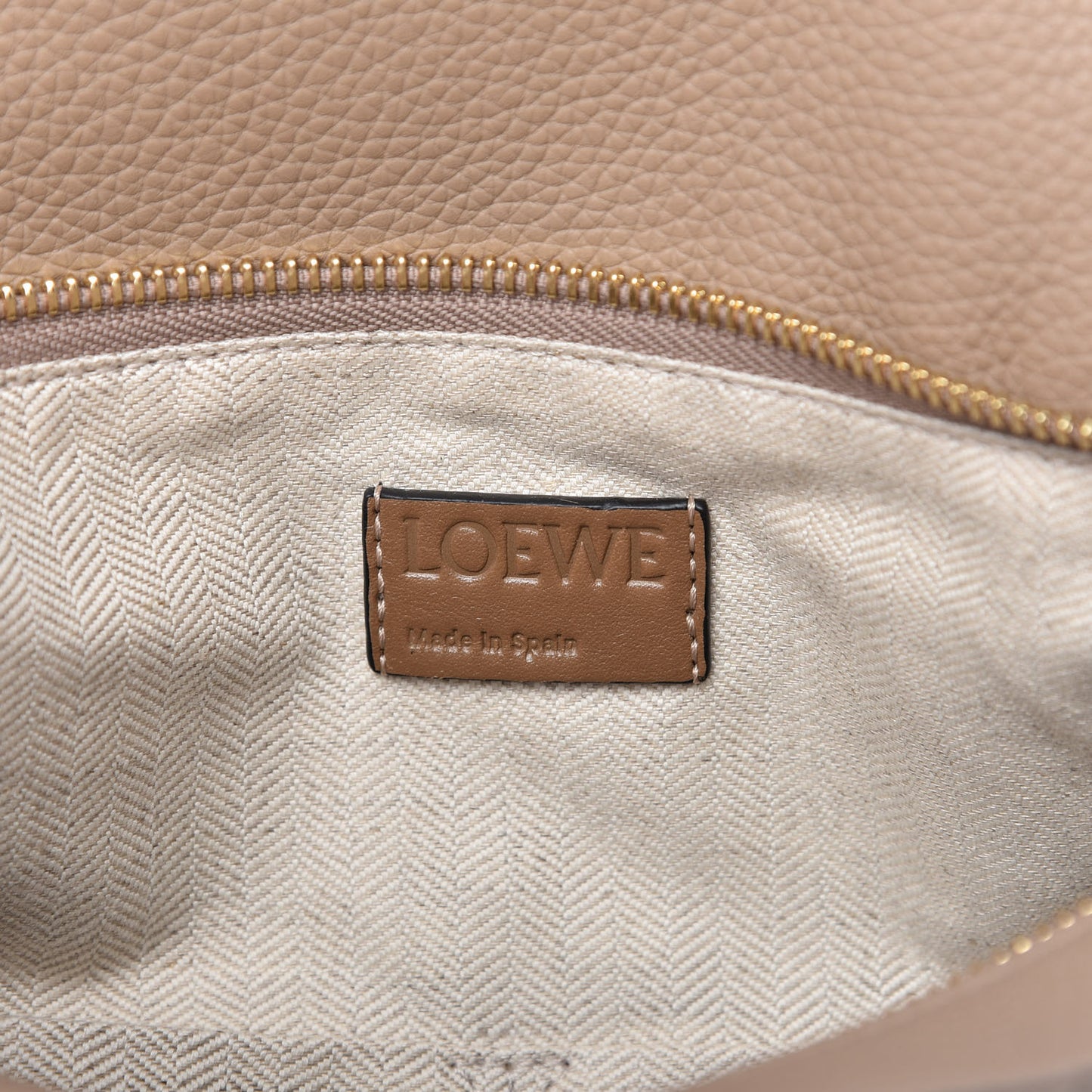 Calfskin Medium Puzzle Bag Sand Mink