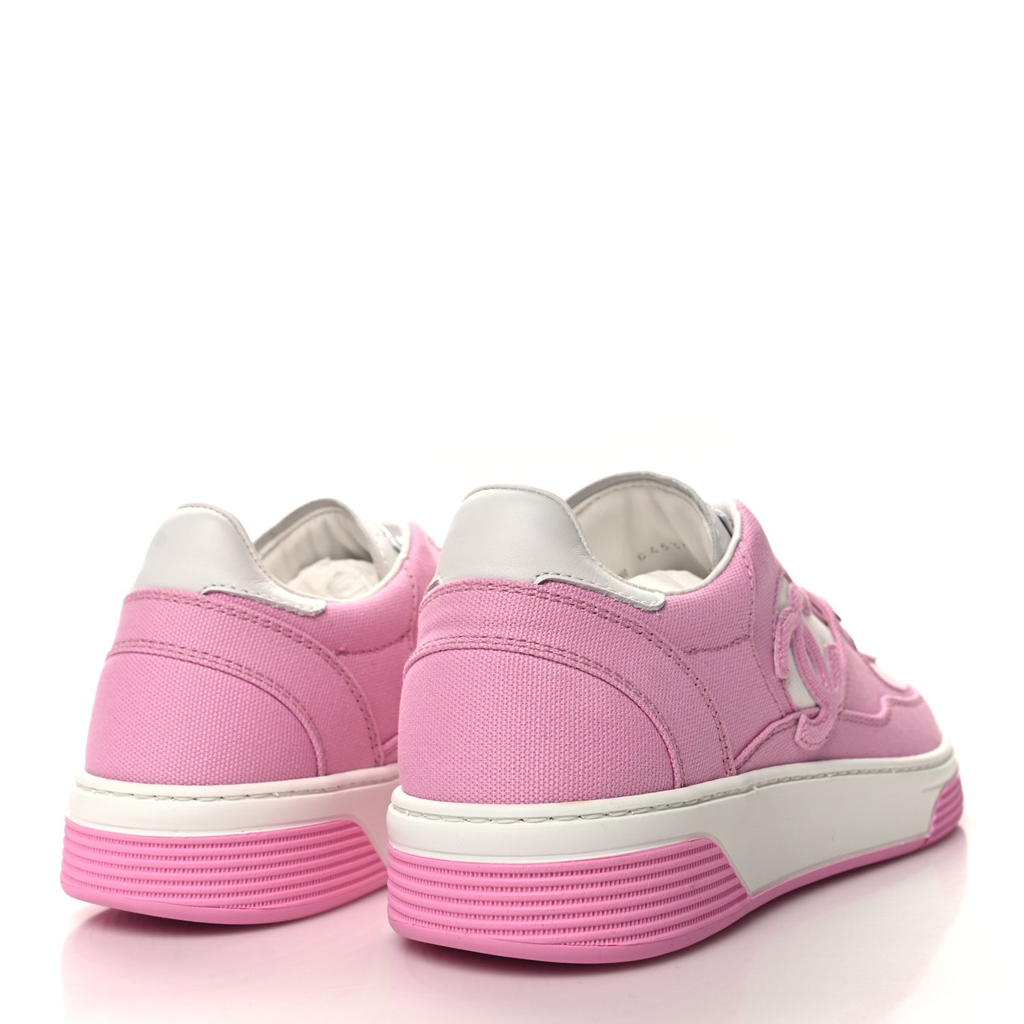 Cotton Sneakers 38 Pink White