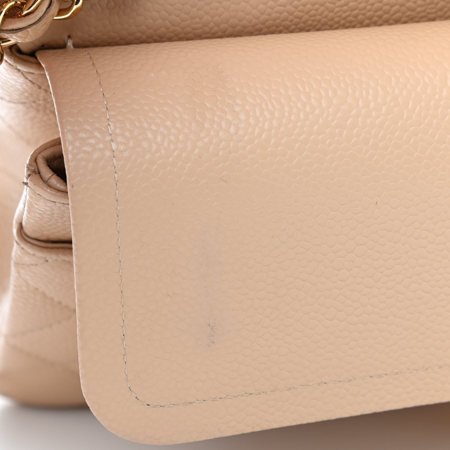 Chanel Caviar Quilted Medium Double Flap Beige Clair 10 of 11