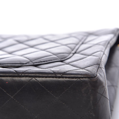 Chanel Lambskin Quilted Jumbo Single Flap Black 12 of 16