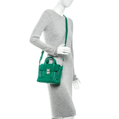 3.1 Phillip Lim 3.1 Textured Calfskin Mini Pashli Satchel Emerald 2 of 6