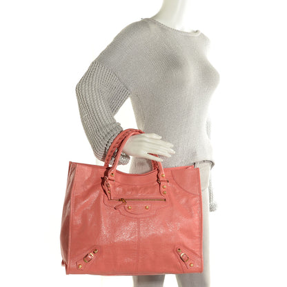 Balenciaga Agneau Giant 12 Gold Hardware Monday Rose Azalee 2 of 11