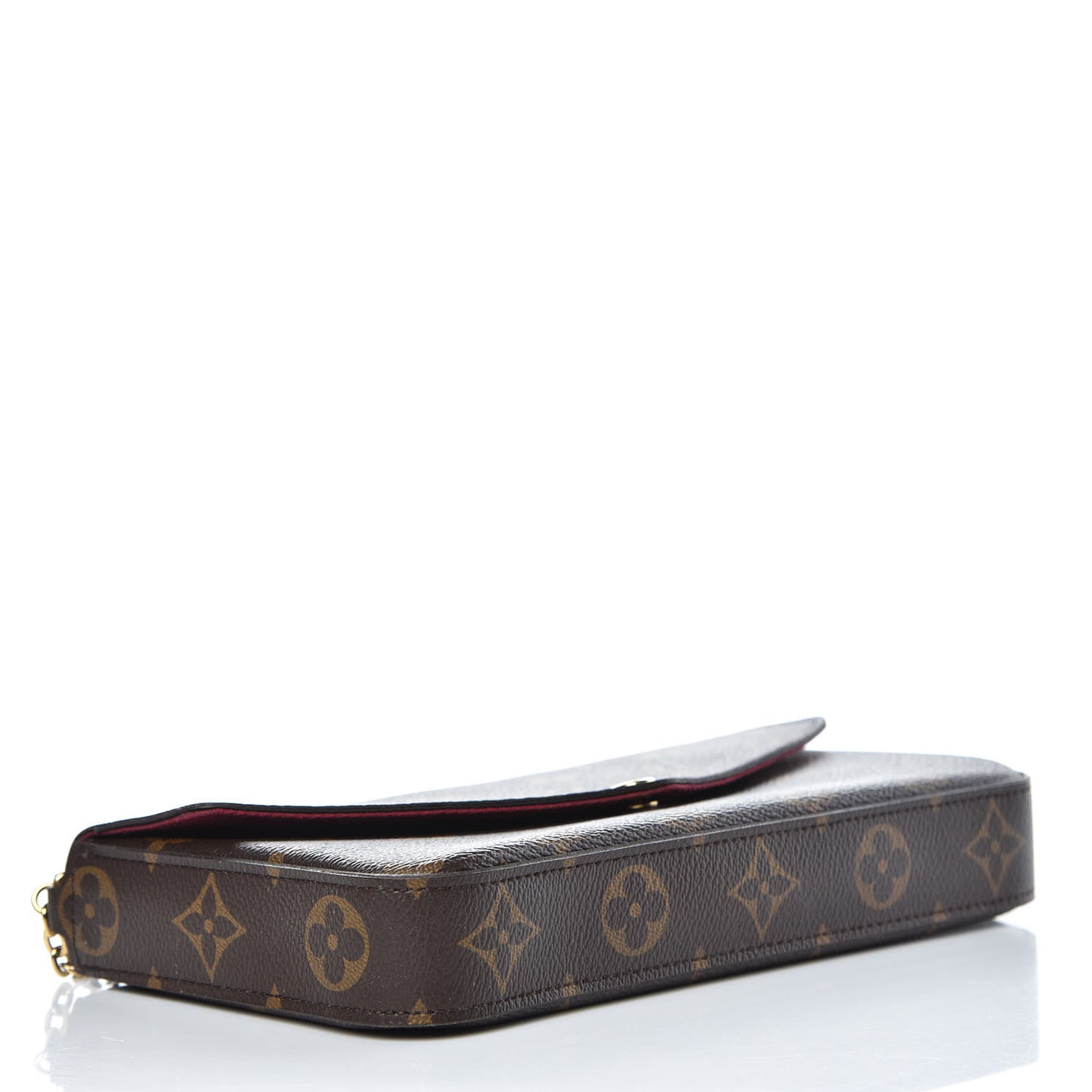 Monogram Pochette Felicie Chain Wallet Fuchsia