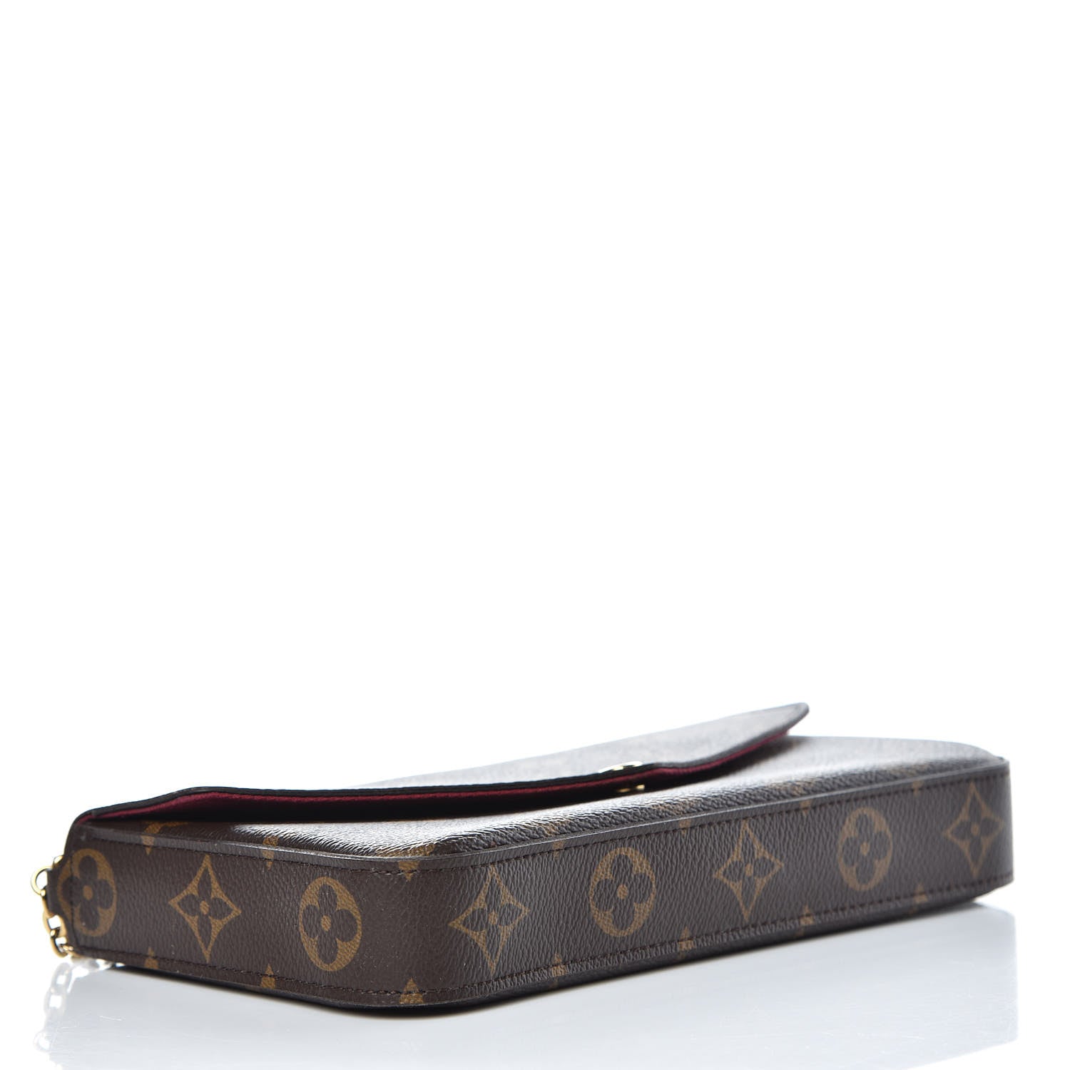 Louis Vuitton Monogram Pochette Felicie Chain Wallet Fuchsia 4 of 8