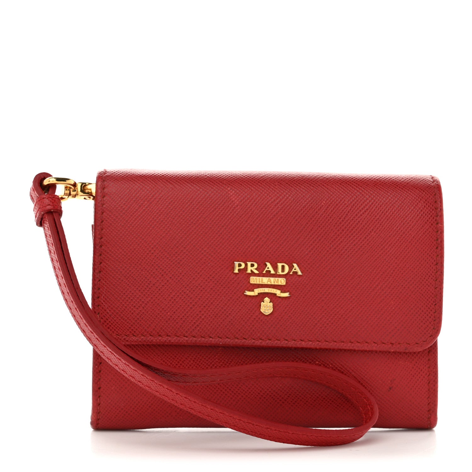 Prada Saffiano Metal Wristlet  Fuoco 1 of 8