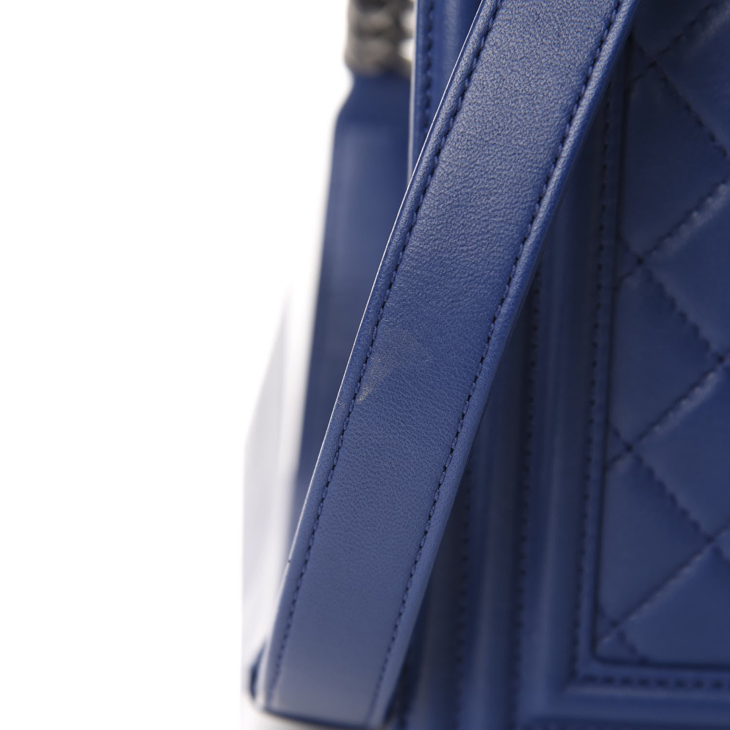 Chanel Lambskin Quilted New Medium Boy Flap Dark Blue 10 of 11