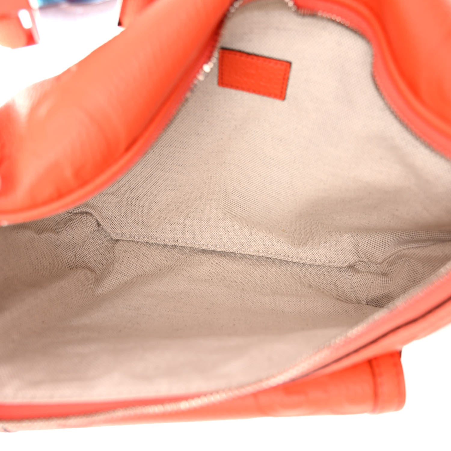 Gucci Piuma Calfskin Jumbo GG Embossed Pocket Belt Bag Good Orange 5 of 9
