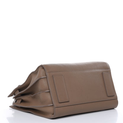 Saint Laurent Grained Calfskin Small Supple Sac De Jour Taupe 4 of 15