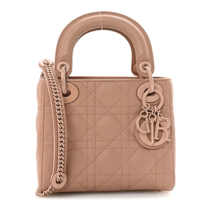 Christian Dior Ultra Matte Calfskin Cannage Mini Lady Dior Fard 1 of 9