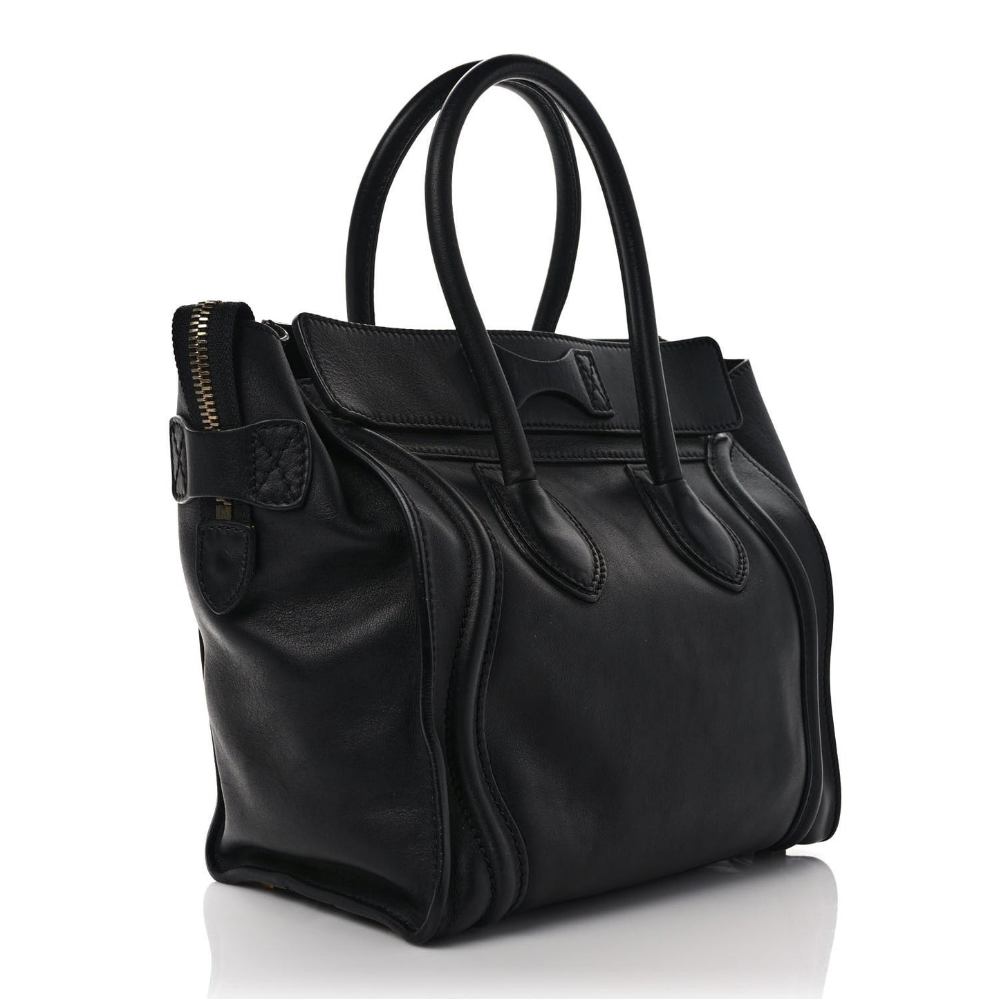 Smooth Calfskin Micro Luggage Black