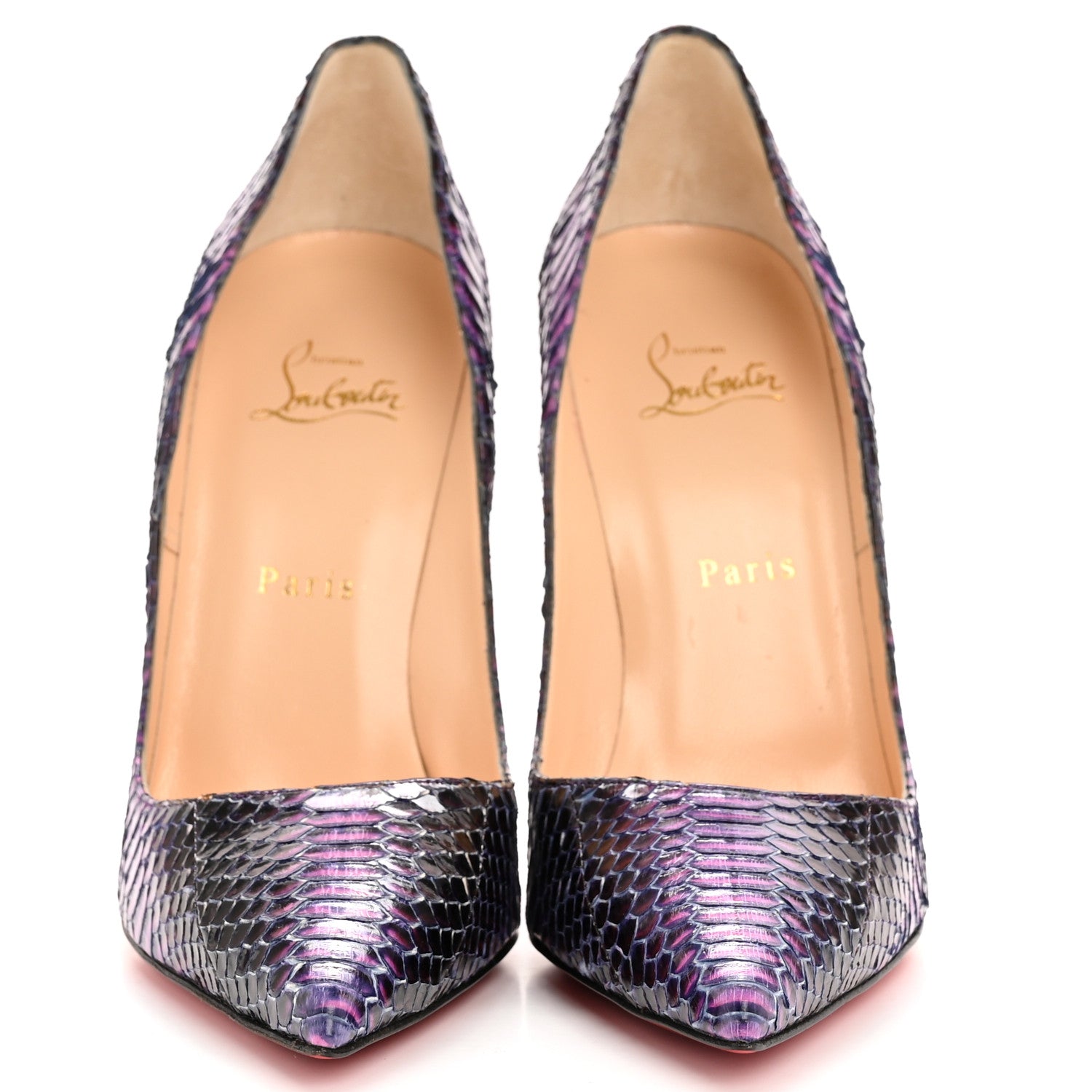 Christian Louboutin Snakeskin So Kate 120 Pumps 40 Purple 3 of 9