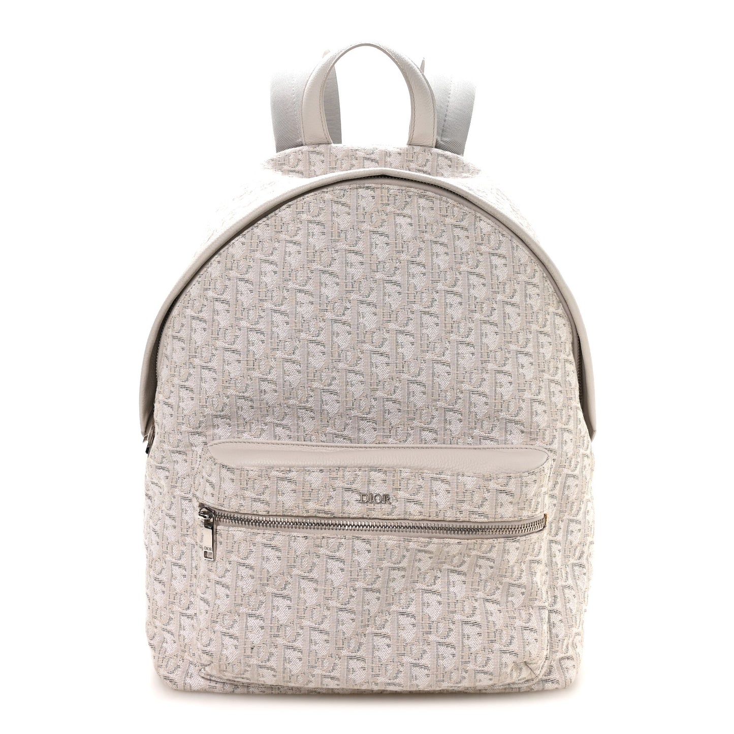 Oblique Calfskin Rider Backpack Beige