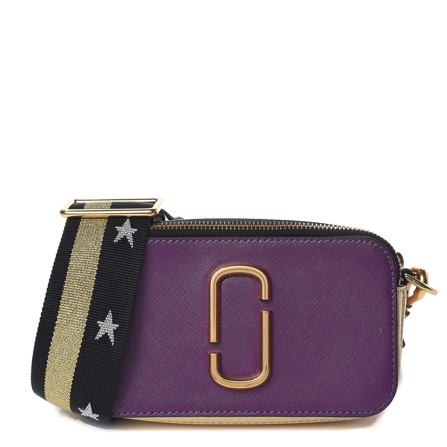 Marc Jacobs Saffino Small Snapshot Camera Bag Purple Gold 1 of 12