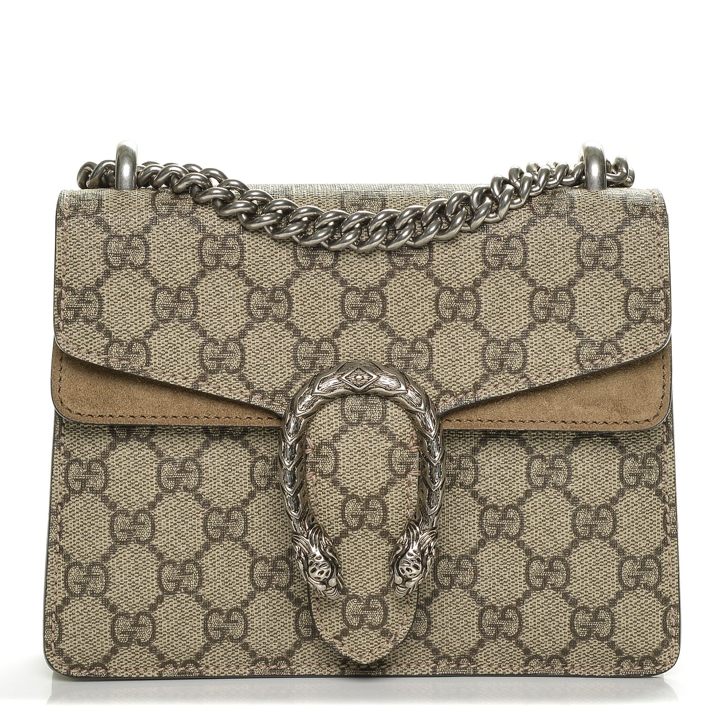 GG Supreme Monogram Mini Dionysus Shoulder Bag Taupe