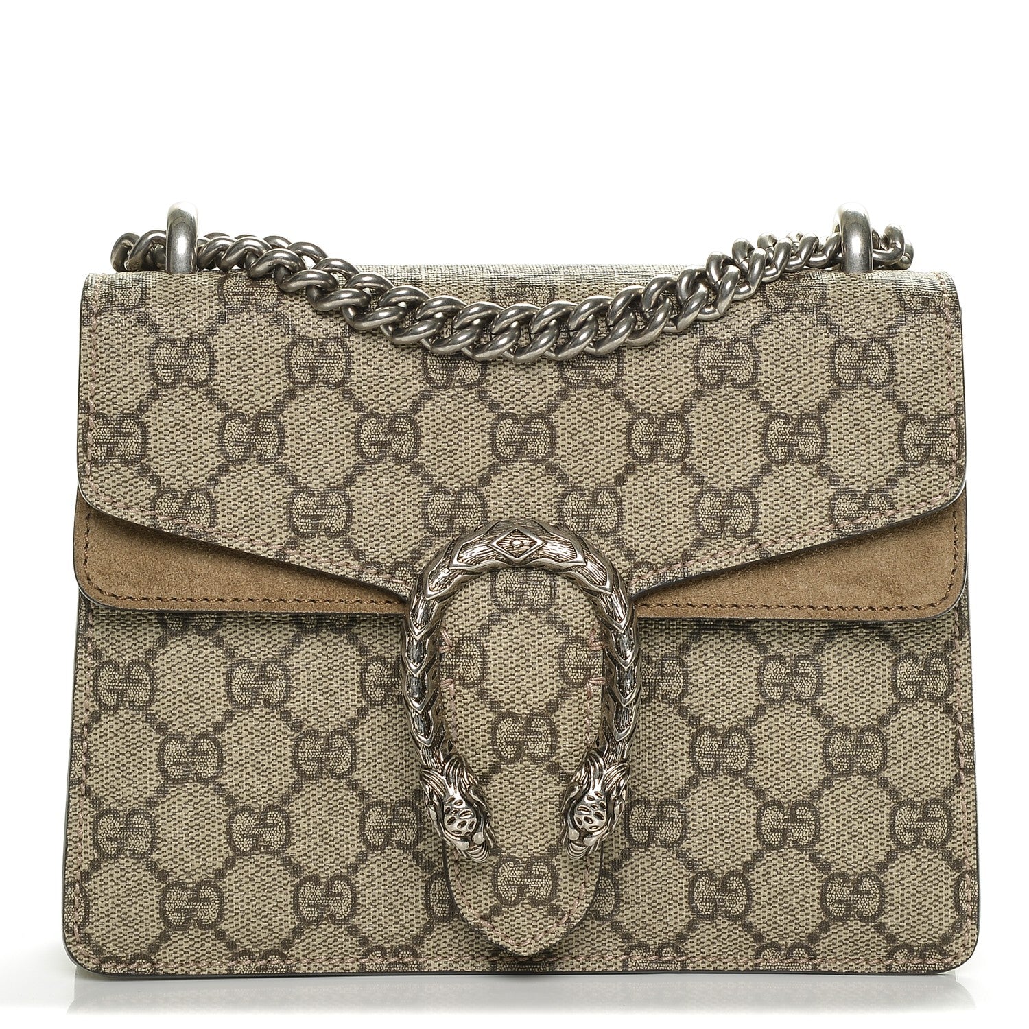 Gucci GG Supreme Monogram Mini Dionysus Shoulder Bag Taupe 1 of 6