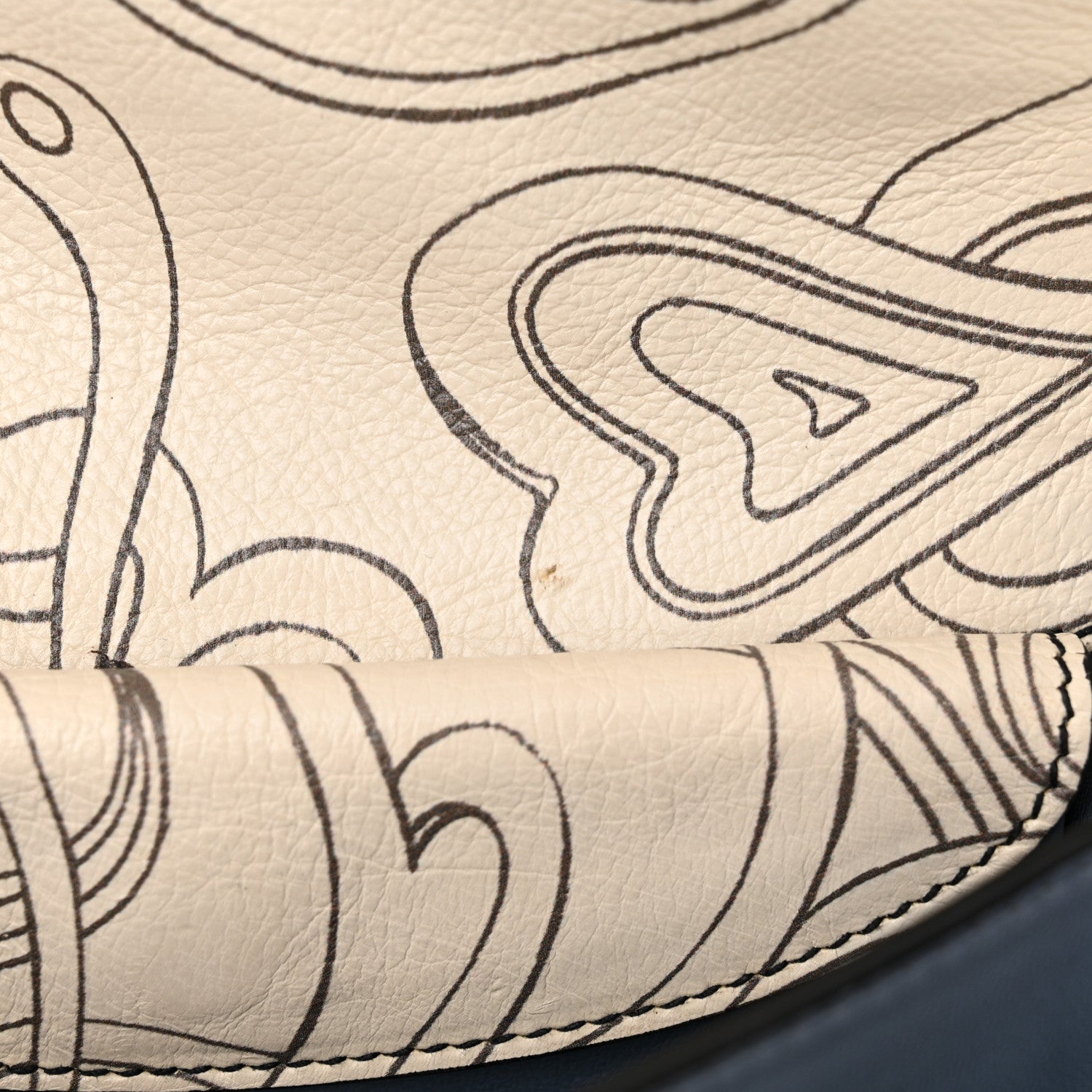 Prada X JAMES JEAN Glace Calfskin Rabbit Print Cahier Bag Opaline 10 of 18