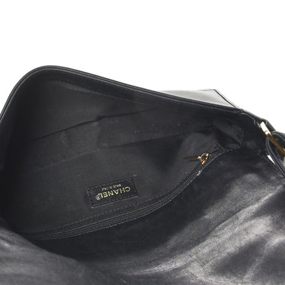 Chanel Lambskin Quilted CC Chocolate Bar Flap Black 5 of 7