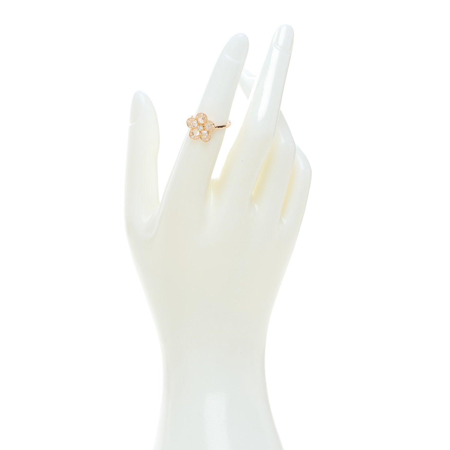 Tiffany 18K Rose Gold Diamond Garden Flower Ring 49 5 2 of 5