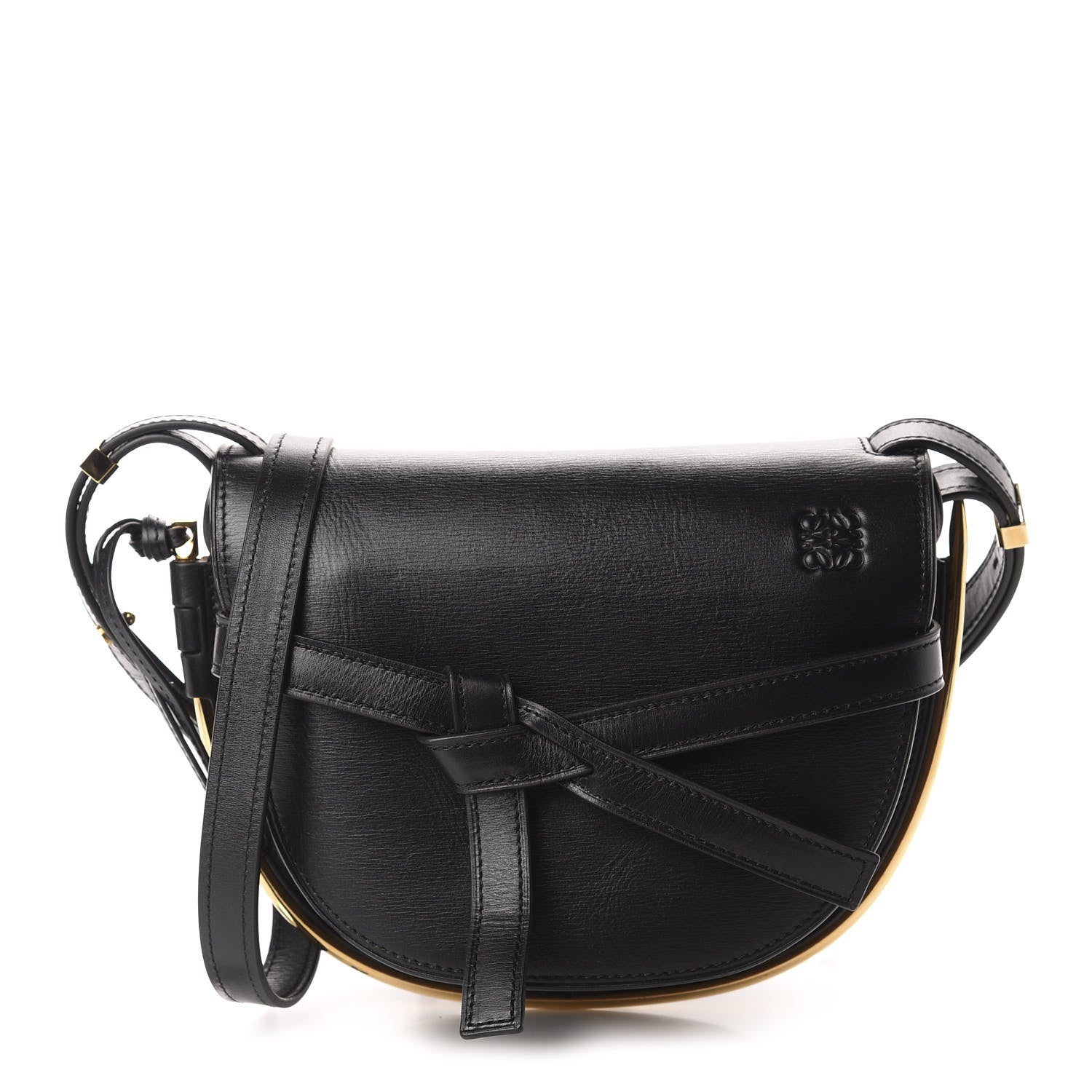 Loewe Calfskin Small Metal Gate Crossbody Bag Black 1 of 10