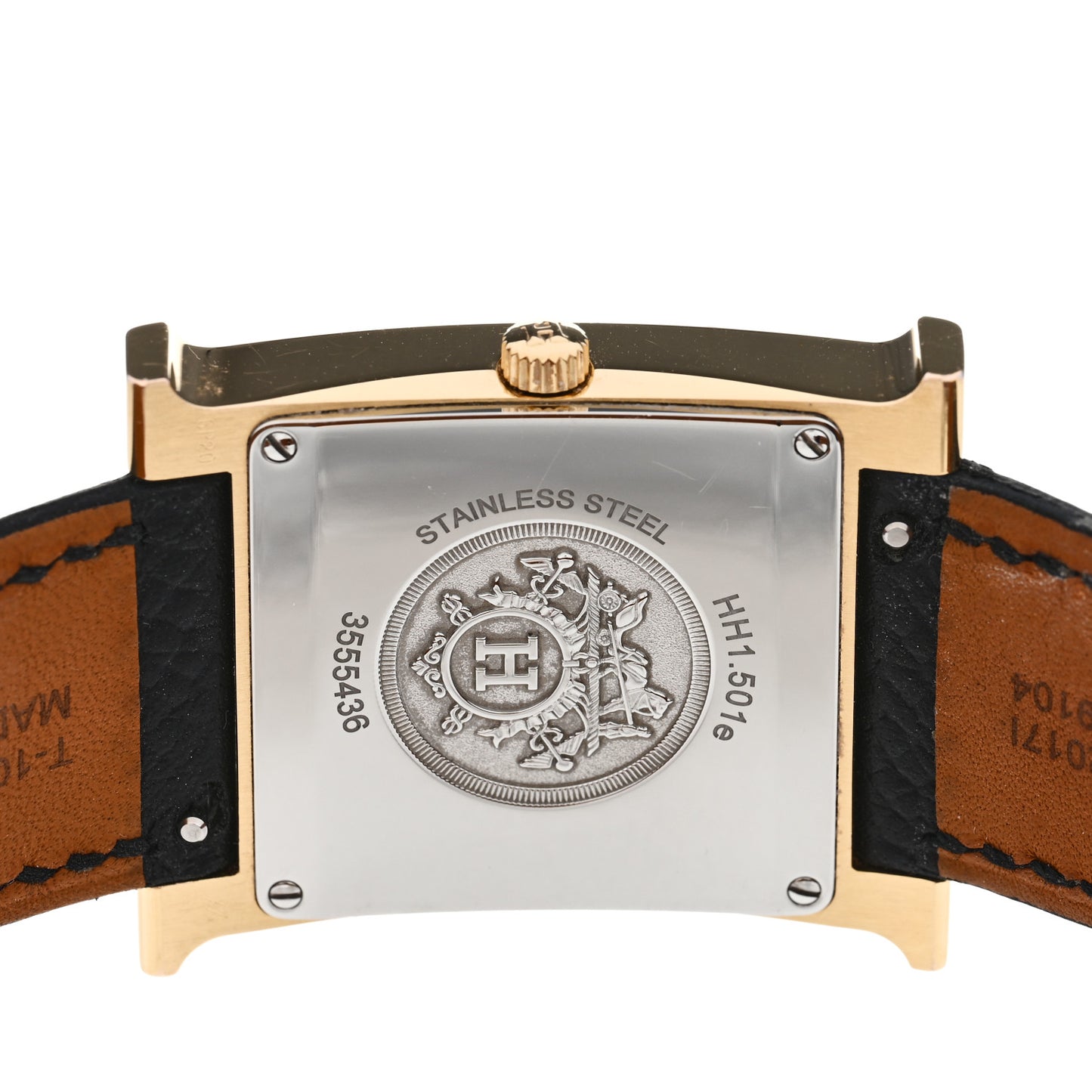 Stainless Steel Epsom 26mm Heure H Hour Quartz Watch Noir