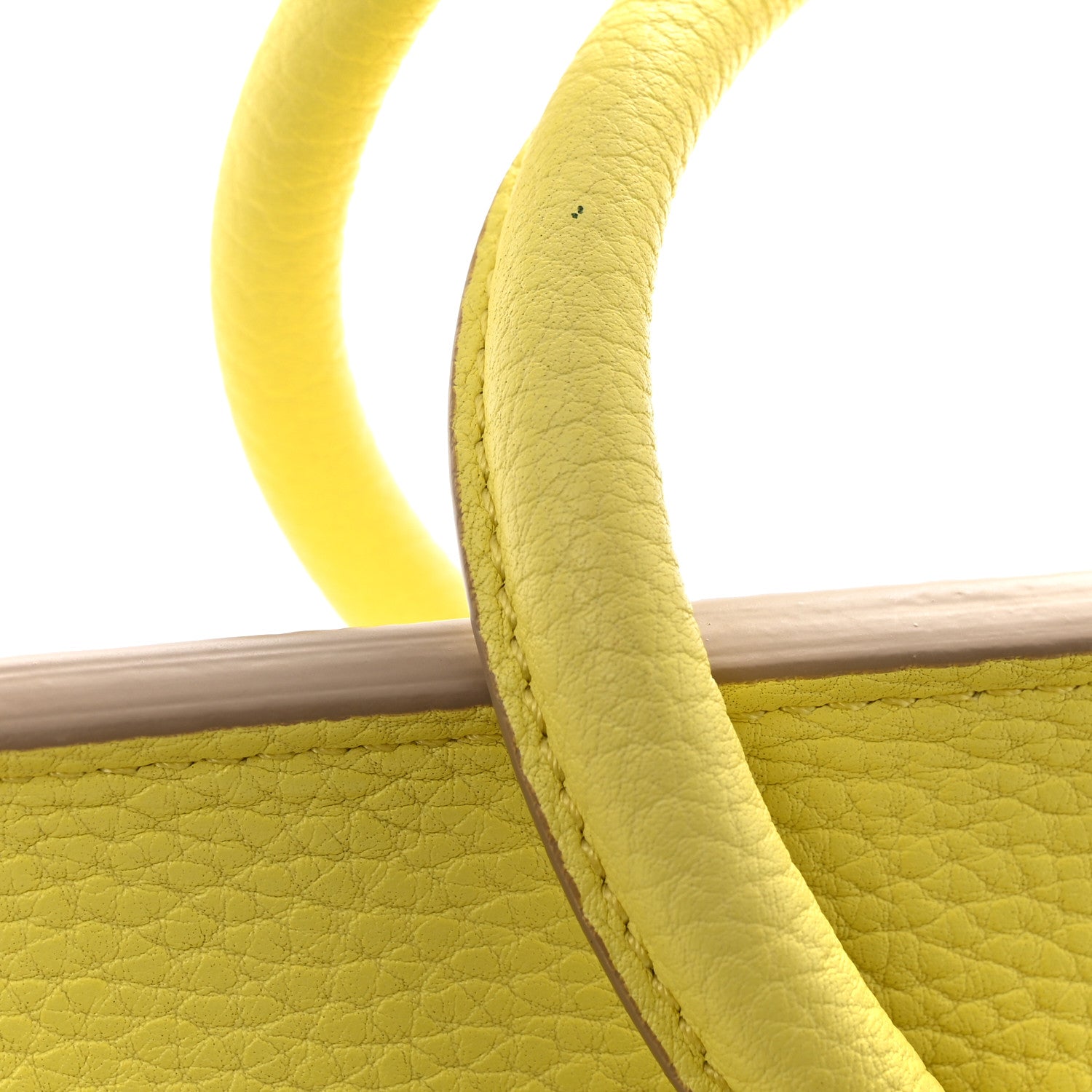 Celine Crisped Calfskin Mini Tie Knot Tote Fluo Yellow 12 of 15