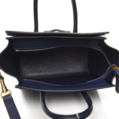 Celine Smooth Calfskin Nano Luggage Navy Blue 5 of 8