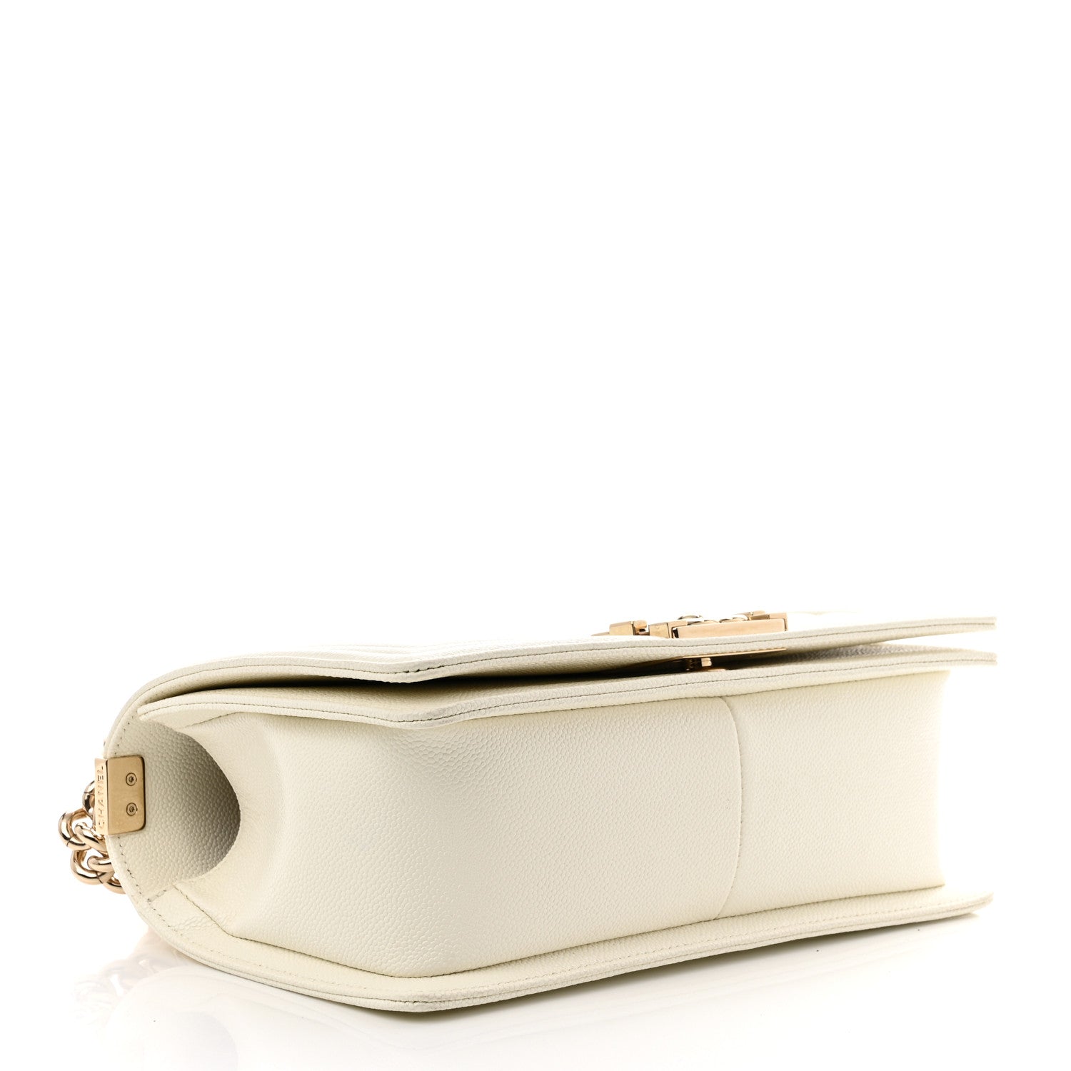 Chanel Caviar Quilted Medium Boy Flap White 4 of 10