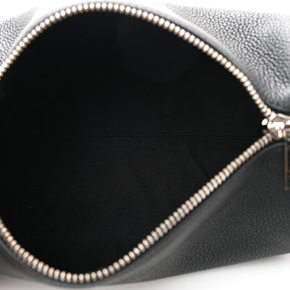 Christian Dior HOMME Grained Calfskin Mens Roller Pouch Black 5 of 12