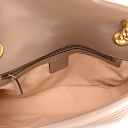 Gucci Calfskin Matelasse Small GG Marmont Shoulder Bag Porcelain Rose 6 of 10