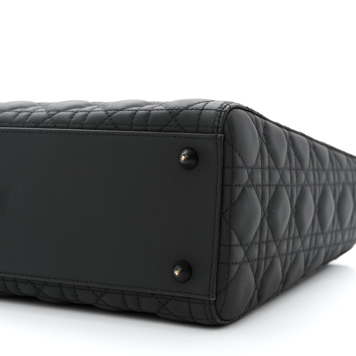 Christian Dior Ultra Matte Calfskin Cannage Large Lady Dior Black 11 of 11