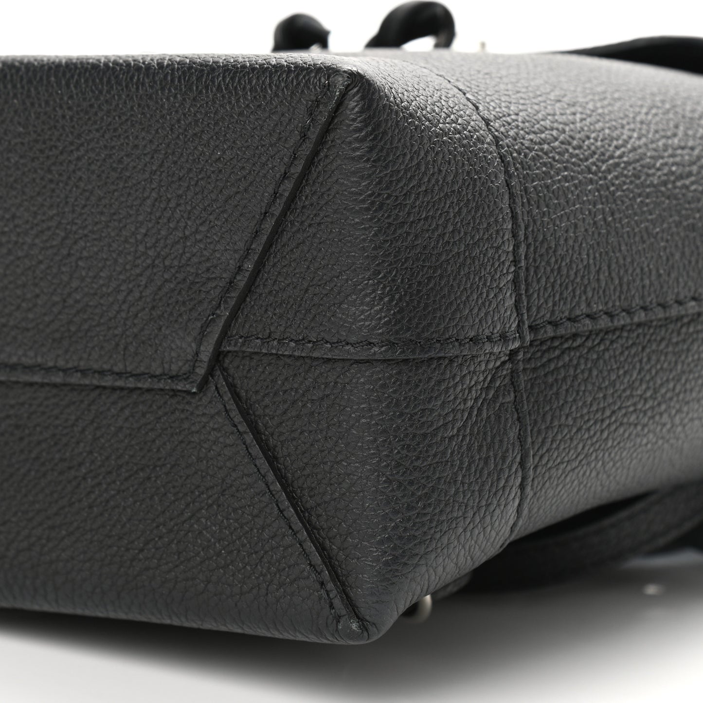 Calfskin Lockme Mini Backpack Black