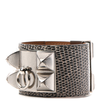 Hermes Lizard Collier De Chien CDC Bracelet S Ombre 1 of 8