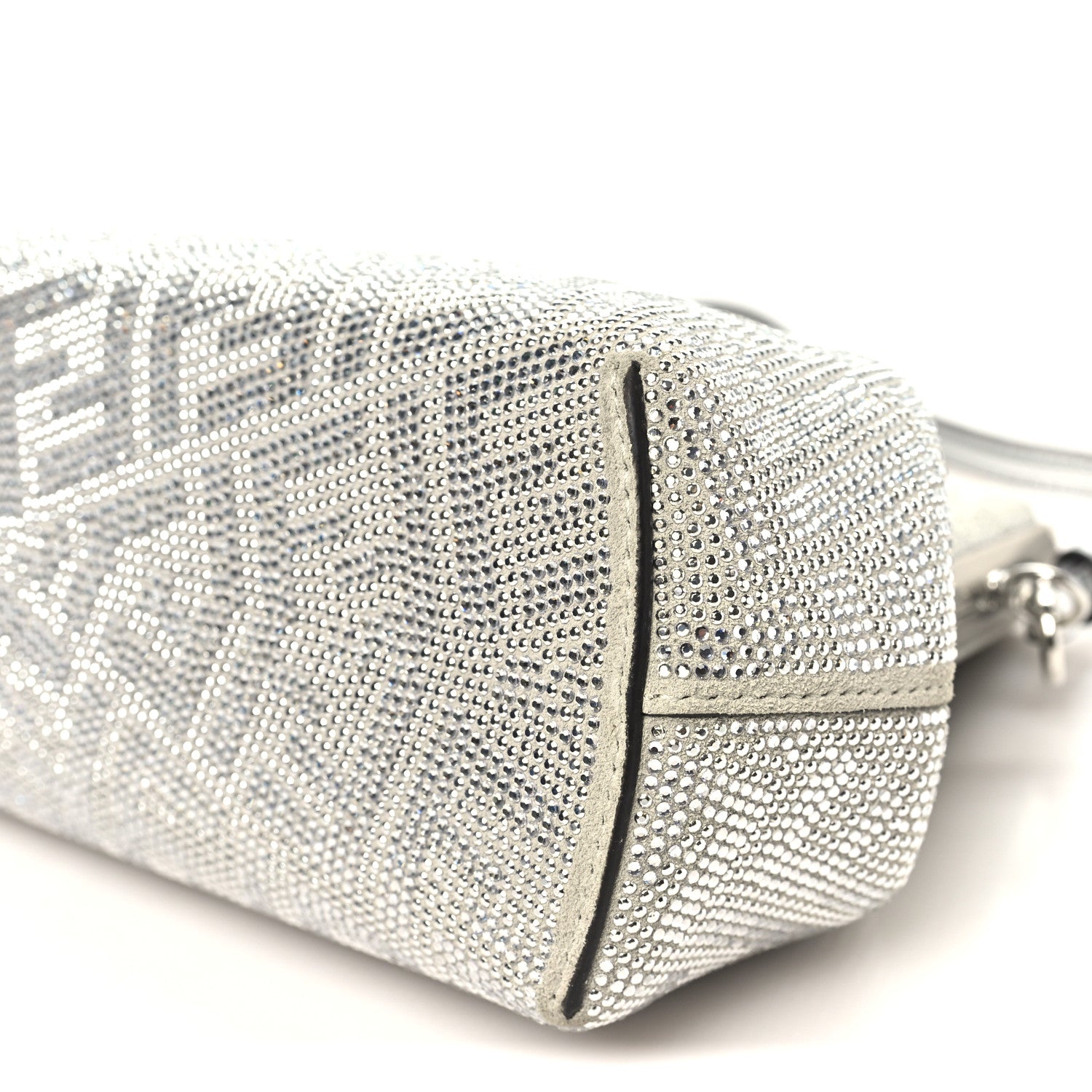 Fendi Crystal Vitello Laminato FF Fendi Small First Argento 10 of 10