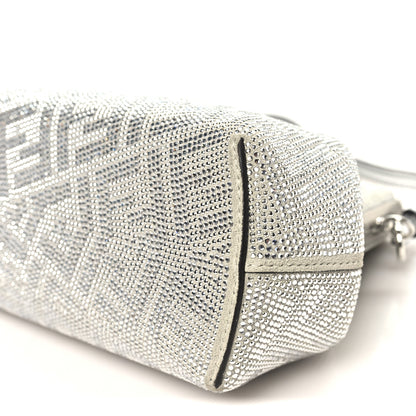 Fendi Crystal Vitello Laminato FF Fendi Small First Argento 10 of 10