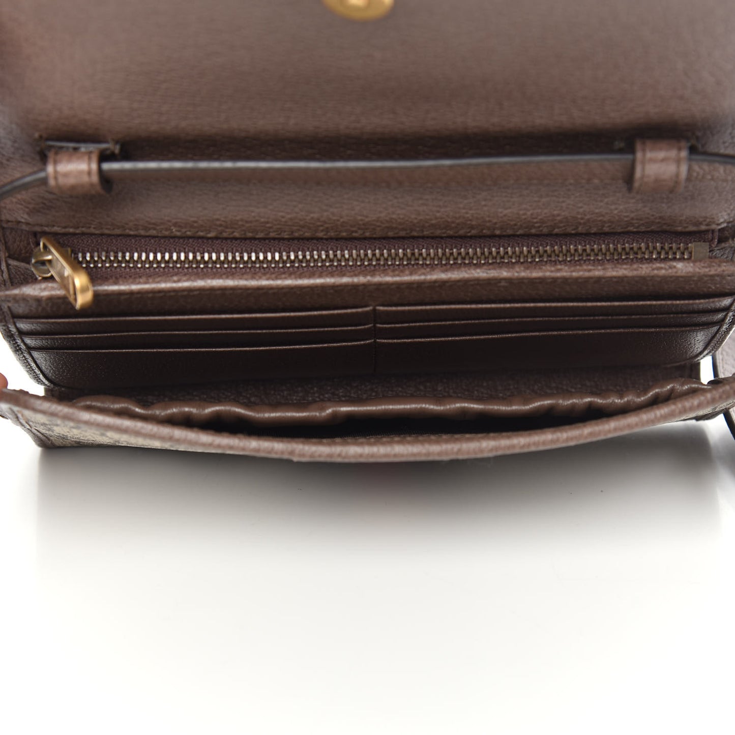 GG Supreme Monogram Web Ophidia Crossbody Wallet Beige New Acero