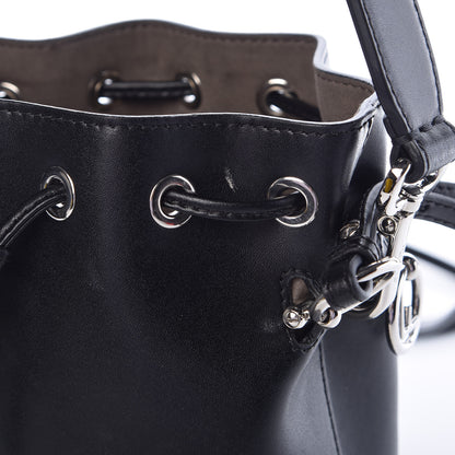 Fendi Vitello Liberty Pearl F is Mini Mon Tresor Bucket Bag Black 10 of 10