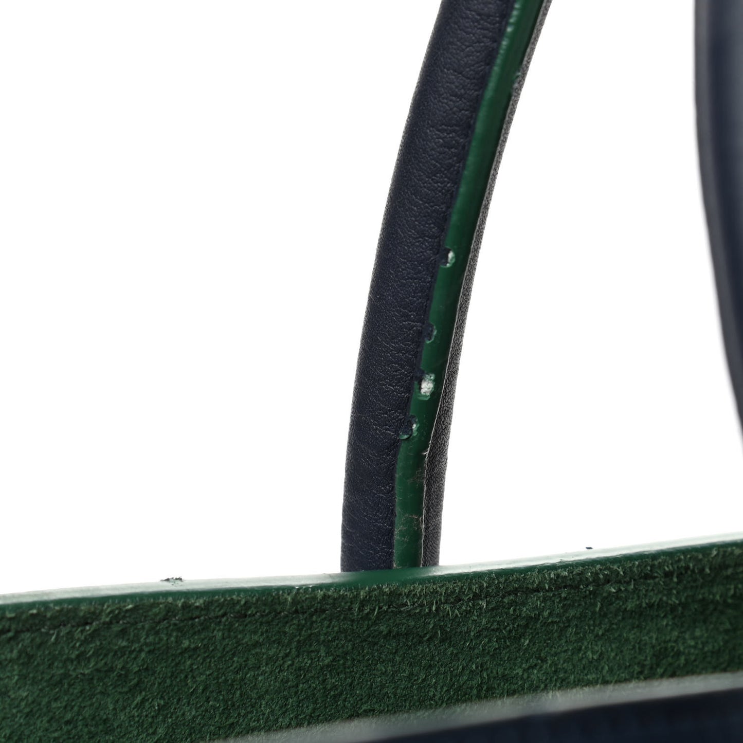 Supple Calfskin Medium Phantom Luggage Navy Blue Green Trim