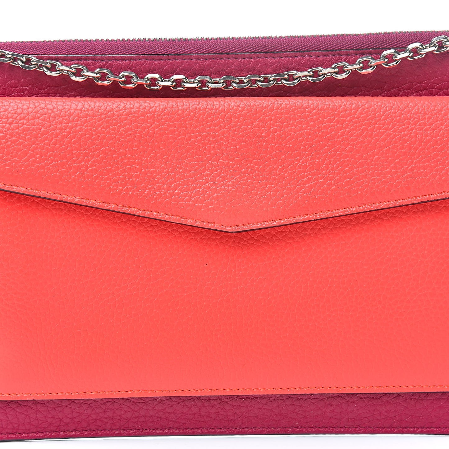 Bullcalf Diorissimo Flat Zipped Chain Pouch Pink