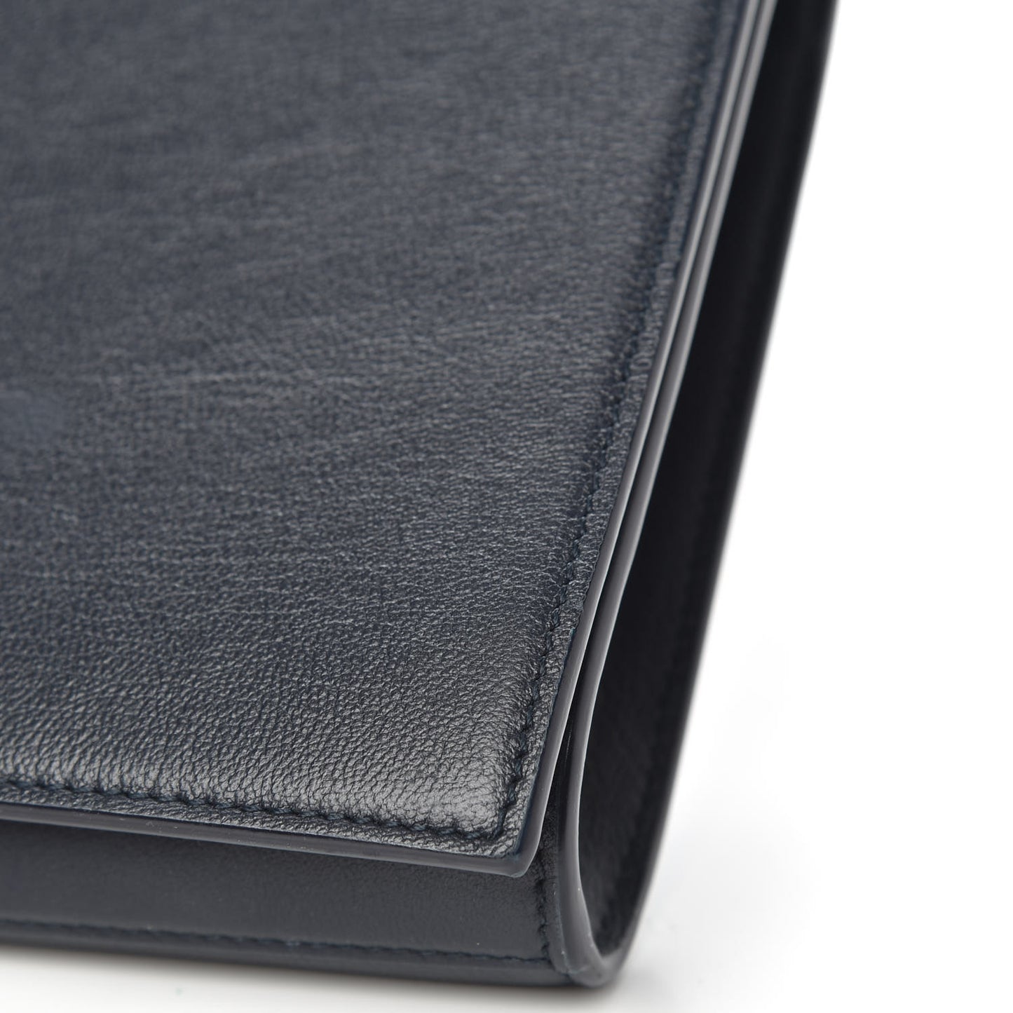 Calfskin Monogram Large Belle De Jour Clutch Navy