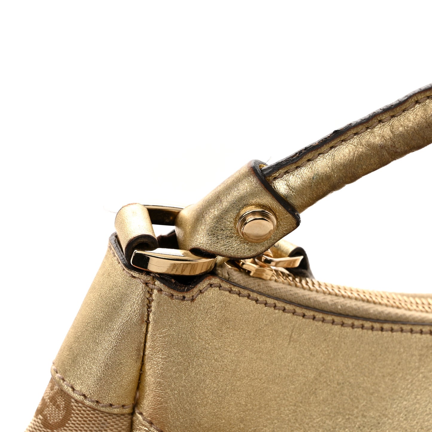 Monogram Large D Gold Hobo Gold