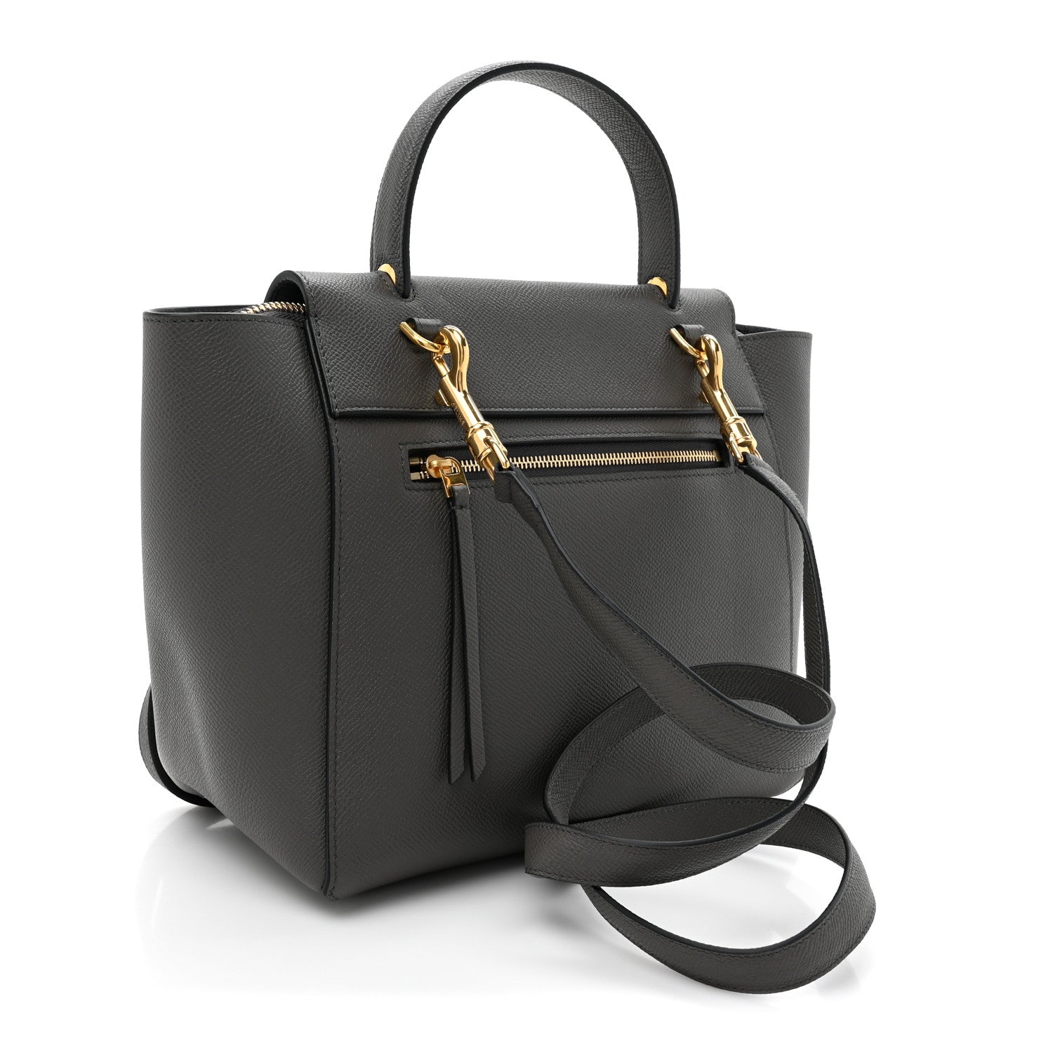 Celine Grained Calfskin Micro Belt Bag Grey 3 of 12